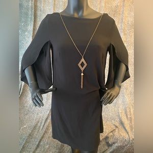 AB Studio: Classic Crew Neck Shift Dress